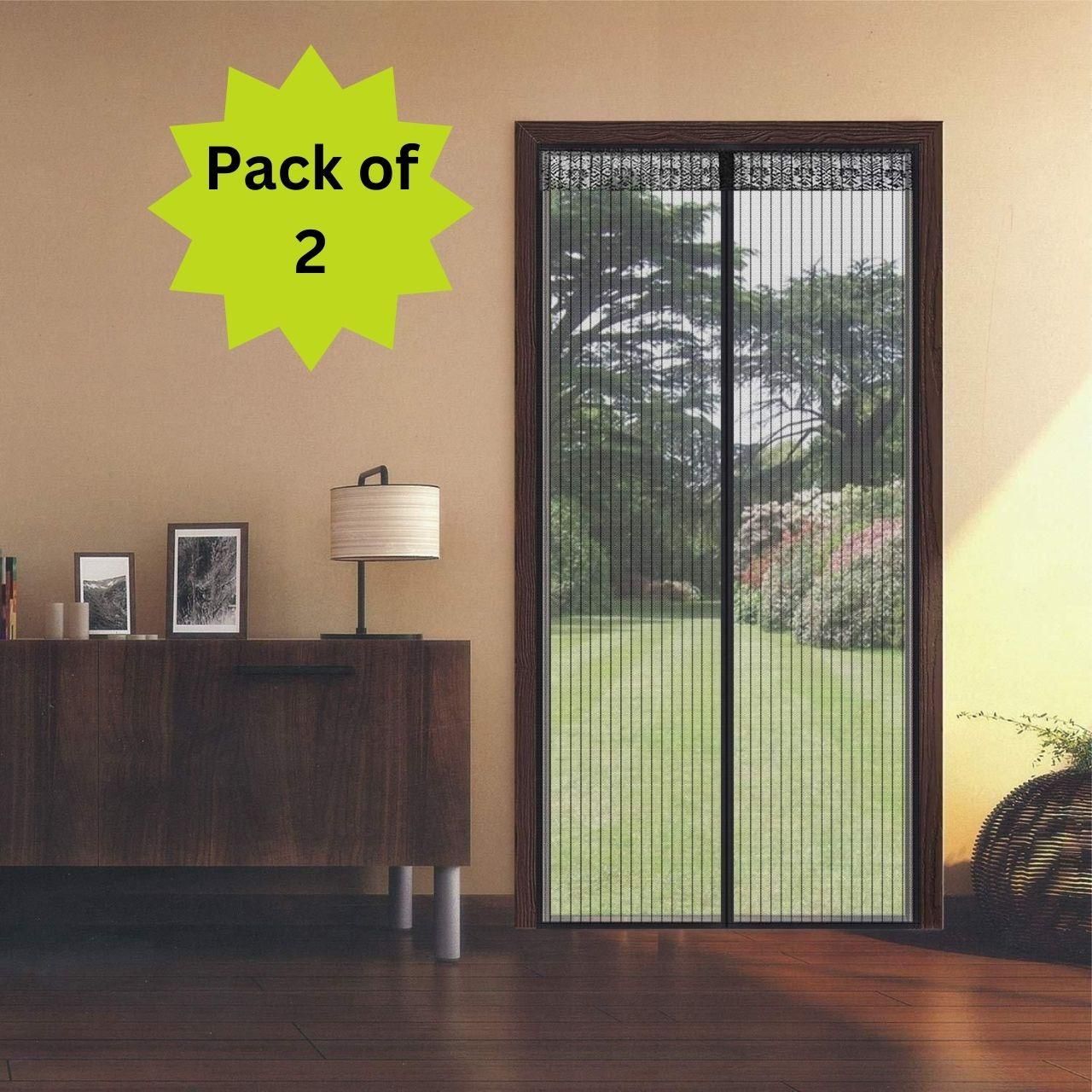 Magnetic Mesh Door Curtain (Pack of 2)