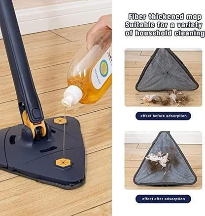 360° Rotating Triangle Mop – Clean Every Corner! 🔄🧽