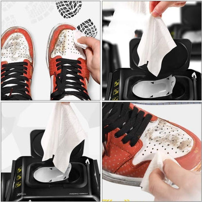 Natural Sneaker & Shoe Cleaner Wipes – 80 Pack ✨👟