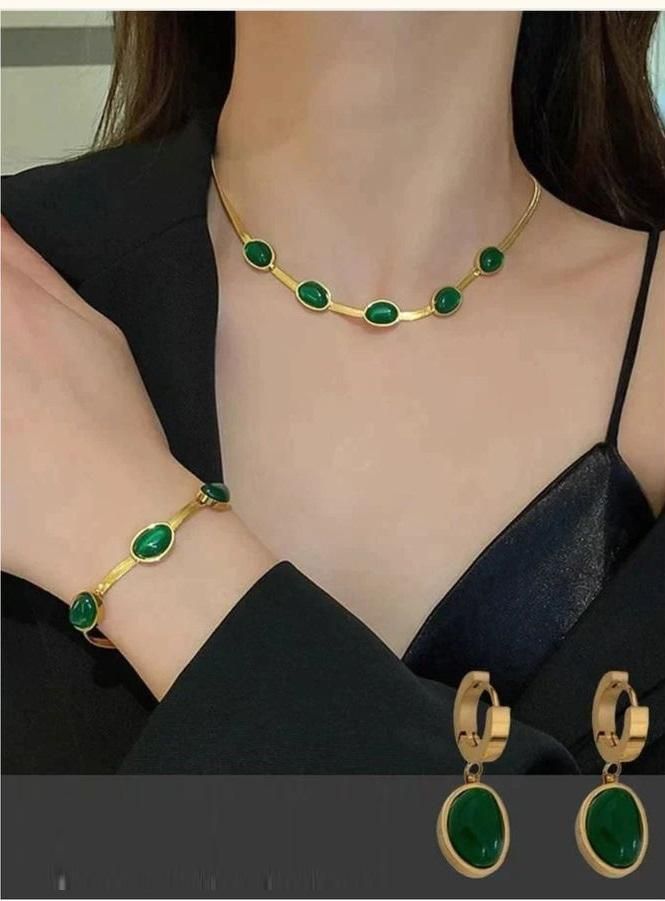 Emerald Glow Jewelry Set