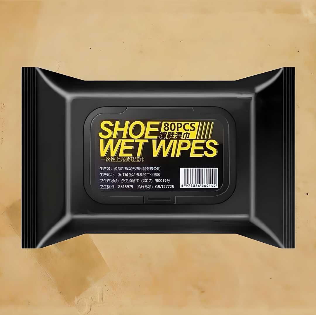 Natural Sneaker & Shoe Cleaner Wipes – 80 Pack ✨👟