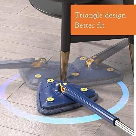 360° Rotating Triangle Mop – Clean Every Corner! 🔄🧽