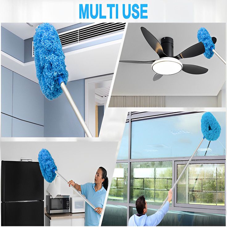 Quick & Easy Ceiling Fan Cleaning – Washable Duster!