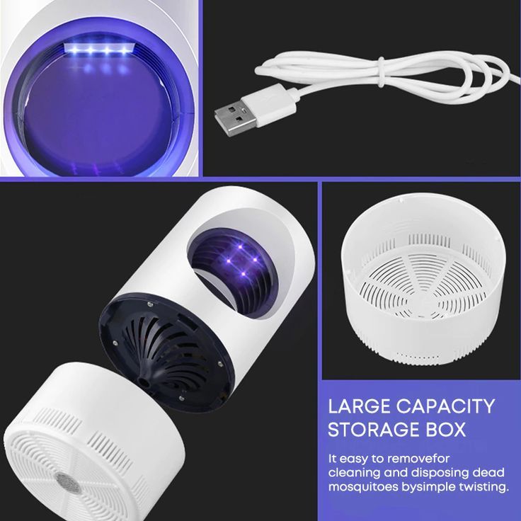 Electronic LED Mosquito Trap Lamp with USB